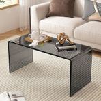 Modern Akrilik C Şekilli Yan Sehpa Minimalist Şeffaf Sehpa Oturma Odası için Küçük Sehpa Şık Komidin 15 cm x 30 cm