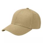 Modern Ayarlanabilir Cırt Cırtlı Logosuz Gabardin Spor Kum Beji Şapka Unisex Erkek/Kadın