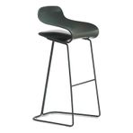 Modern Bar Taburesi, Arkalık ve Ayak Dayanımlı 65/75 cm Yükseklik PP Plastik Koltuk Paslanmaz Çelik Çerçeve Kahve Dükkanı Bistro için İdeal
