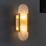 Modern Beyaz Mermer Duvar Apliği Banyo Vanity Işık Fikstürü Şık ve Benzersiz Endüstriyel Yatak Odası Duvar Lambası Oturma Odası Koridor Sundurma ve Merdiven Aydınlatması için Mükemmel