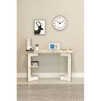 Modern Bilgisayar Ofis Çalışma Masası %!00 Mdf Ders Çalışma Masası Çm02 Beyaz