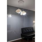 Modern Bohem Beton Görünümlü 2’li Sarkıt Avize Salon Oturma Odası Için Ampul Uyumlu Dekoratif Model - Beyaz