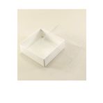 Modern Box 7x7x3 Cm Beyaz Asetat Kapaklı Kutu (50 Adet)