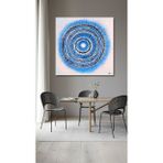 Modern Büyük Boy El Yapımı Yağlı Boya Tablo 95x95cm
