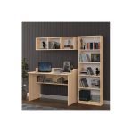Modern Çalışma Masası Seti %100 Mdf Bilgisayar Ders Ofis Masası Kitaplık Çmt001 Sonoma