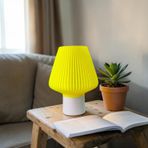 Modern Dekoratif Masa Lambası – Sarı Işık Efektli, E14 Duy, 2m Kablolu, Minimal Tasarım Gece Lambası, Şık Aydınlatma (Taş)
