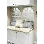 Modern Dekoratif Mdf Pleksi Hint Penceresi Ayna Beyaz 80x53cm Beyaz