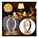 Modern Dekoratif Romantik Süsleme Masa Lambası Ledli Beyaz Sarı Soft Işıldak Şarjlı Masa Gece Lamba