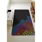 Modern Dijital Baskı Kaymaz Taban Çocuk Ve Genç Odası Halısı H0231 Renkli 100 X 200