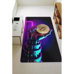 Modern Dijital Baskı Kaymaz Taban Çocuk Ve Genç Odası Halısı H0273 Renkli 100 X 300