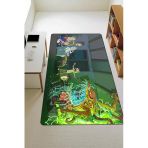 Modern Dijital Baskı Kaymaz Taban Çocuk Ve Genç Odası Halısı H0461 Renkli 80 X 300