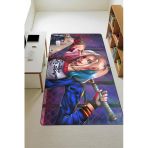 Modern Dijital Baskı Kaymaz Taban Çocuk Ve Genç Odası Halısı H0522 Renkli 120 X 180