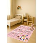 Modern Dijital Baskı Kaymaz Taban Çocuk ve Genç Odası Halısı H0637