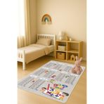 Modern Dijital Baskı Kaymaz Taban Çocuk ve Genç Odası Halısı H0639