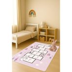 Modern Dijital Baskı Kaymaz Taban Çocuk ve Genç Odası Halısı H0694