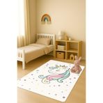 Modern Dijital Baskı Kaymaz Taban Çocuk ve Genç Odası Halısı H0772