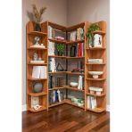 Modern Dönebilen Ayarlanabilir Raflı Ev Ofis Kitaplık %100 Mdf Dekoratif Kütüphane Kitaplık Dk01 Petra