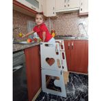 Modern Elis Hediyelik 3'ü Bir Arada, Öğrenme Kulesi, Aktivasyon ve Çalışma Masası, Mama Sandalyesi