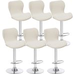 Modern Esnek Bar Taburesi Kılıfları 4/6'lı Set Düşük Sırtlı Kavisli Sandalye Kılıfları Döner Yüksek Bar/Tezgah Sandalyeleri için Siyah Yemek Sandalyesi Koruyucuları Mutfak Mobilyası Dekoru (4 Adet)