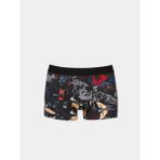 Modern Fit Baskılı Erkek Siyah Boxer Cl1072442