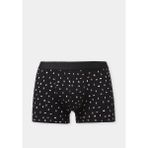 Modern Fit Baskılı Erkek Siyah Boxer