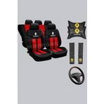 Modern Garaj Renault R9 Broadway, R12 Toros, R11, R19 Europa Oto Koltuk Kilif Seti Ekospor Kirmizi