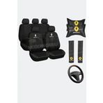Modern Garaj Renault R9 Broadway, R12 Toros, R11, R19 Europa Oto Koltuk Kilif Seti Ekospor Siyah