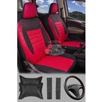 Modern Garaj Seat Leon, Ibiza, Cordoba, Toledo Uyumlu Gofrajli Oto Kilif Seti