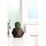 Modern Geometrik Desenli Mini Saksı – 8 cm x 10 cm | Dekoratif Kaktüs & Sukulent Saksısı