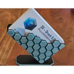 Modern Geometrik Masaüstü Kartvizitlik - Altıgen (Honeycomb) Desenli Stand