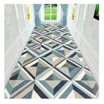 Modern geometrik uzun halı, ev otel koridor koridor halısı, rahat, kaymaz ve kesilebilir (80x200cm)