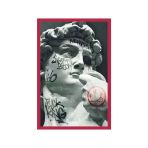 Modern Graffiti Sculpture Tasarımlı Hediye Kartı Sokak Sanatı Kartpostal 10X15 Cm
