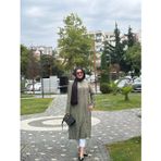 Modern Hakim Yaka Tesettür Kap – Çilek Kumaş Rahat Kesim