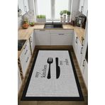 Modern home Yazılı Dijital Baskı Dot/Keçe Mutfak Halısı Makinada Yıkanabilir Halı