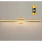 Modern Kablosuz Tak Çalıştır Ledli Pilli Aplik Eskitme Gold Eskitme