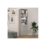 Modern Kapaklı Ayarlanabilir Raf Ev Ofis Kitaplık %100 Mdf Dekoratif Kütüphane K37