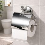Modern Kapaklı Krom Tuvalet Kağıtlığı Duvar Montajlı Paslanmaz Metal Banyo Wc Aksesuarı
