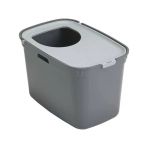 Modern Kapalı Kedi Tuvaleti, Gri/Açık Gri, 59 Cm