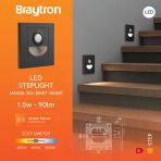 Modern Kare Üç Renk Ve Akıllı Sensör! Modern Merdiven Aydınlatması