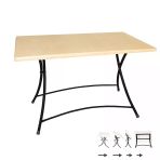 Modern Katlanır Masa 80X120 Cm - (Werzalit, Wermodin Ve Allzalit Tabla) - Akçaağaç