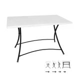 Modern Katlanır Masa 80X120 Cm - (Werzalit, Wermodin Ve Allzalit Tabla) - Beyaz