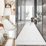 Modern Kaymaz Koridor Yolluğu Halı Yıkanabilir Uzun Halı Oturma Odası Mutfak Yatak Odası ve Giriş Yolu Kauçuk Destek 60 cm ila 120 cm Genişlikte Mevcuttur (Boyut: 80x300 cm)