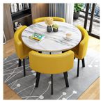 Modern Konferans Odası Masası İş Sehpası Modern İş Görüşmesi Yemek Masası ve Sandalye Kombinasyonu, Sehpa Konferans Odası Masası, Alan Ev Balkon Küçük, Sarı-Tek Beden,Yellow-One Size