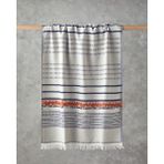 Modern Line Pamuklu Peştamal 90X150 cm Açık Bej-Kiremit - 90 x 150 cm