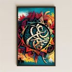 Modern Mandala Duvar Tablosu - Soyut ve Renkli Tasarım