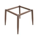 Modern Metal Mutfak Masa Ayakları - Ayarlanabilir Yükseklik Yemek Masası Tabanı Mermer Cam veya Ahşap Üstler için Güçlü Kahverengi Kaplama ve Vidalı (45 cm x)