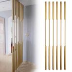 Modern Oda Bölücü 10 adet Bağımsız Metal Çıtalar Bölme Sütunu Ofis ve Ev Dekorasyonu için Şık Duvar Ayırıcı (65 cm/25,6 inç/2 ft)