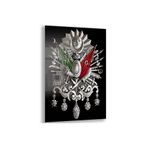 Modern Osmanlı Cam Tablo - Yatay Motif 01-017, 65 x 45