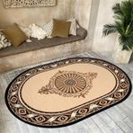 Modern Oval Alan Halı Kaymaz Halı Yatak Odası ve Oturma Odası için Kolay Temizlenebilir Halı