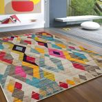 Modern Oval Geometrik Yolluk Kısa Tüylü Kaymaz Yıkanabilir Halı Koridor Koridor Ev Dekoru için Renkli 70 x 120 cm